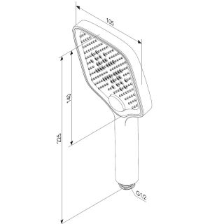 Душевая лейка Damixa Gala 953020000 Хром